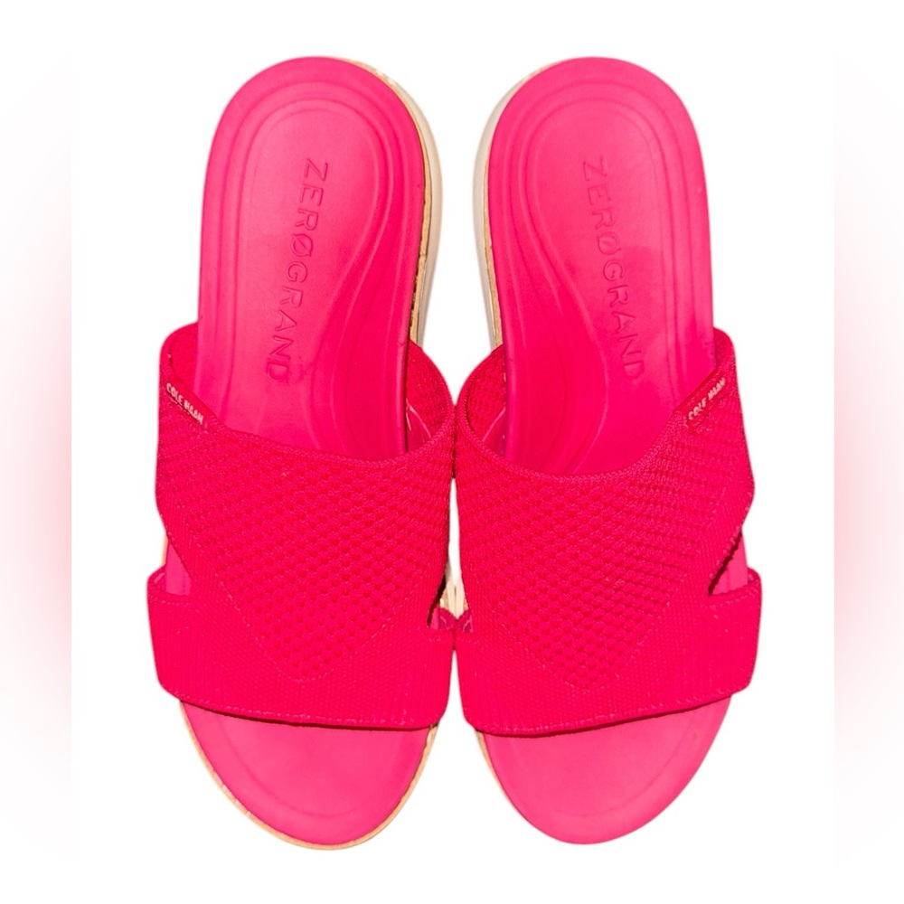 Cole Haan Zerogrand Global Stitchlite Slide Sandals Red Women’s Size 6.5 - Picture 6 of 8